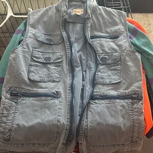 Vintage Banana Republic Bush Vest - Faded Indigo